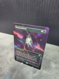 MTG Edge of Eternities *FOIL* SURREAL SPACE BORDERLESS R Terrasymbiosis #0312 - Image 3