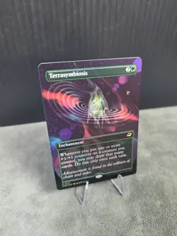 MTG Edge of Eternities *FOIL* SURREAL SPACE BORDERLESS R Terrasymbiosis #0312 - Image 5