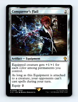 #340 2025 Final Fantasy Commander Conqueror's Flail Rare - Image 1