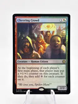 Cheering Crowd 0126 Foil Marvel's Spider-Man SPM MTG NM - Image 1