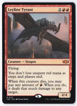 Leyline Tyrant M Commander: Tarkir: Dragonstorm 221 NM - Image 1