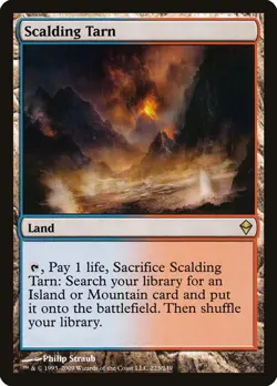 Scalding Tarn, #223, MtG, Zendikar, Rare, Lightly Played - Image 1