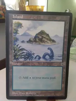 MTG Oversized Promo Island HP Arena League Jumbo Basic Land Magic the Gathering - Image 1