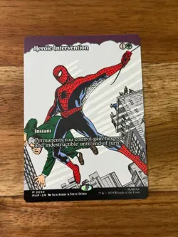 Heroic Intervention (Borderless) Spider-Man Magic MTG MAR 034 - Image 1