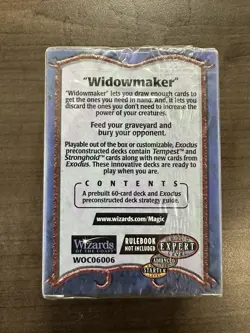 Magic The Gathering MTG SEALED Exodus Theme Deck Widowmaker Vintage wotc1998 - Image 3