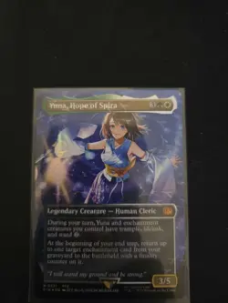 Yuna, Hope of Spira (Borderless #571) (Chocobo Track Foil) - FINAL FANTASY MTG - Image 1