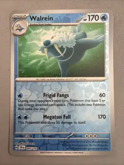 Pokemon TCG * SV Surging Sparks * 045/191 Walrein Uncommon * REVERSE HOLO * NM - Image 1
