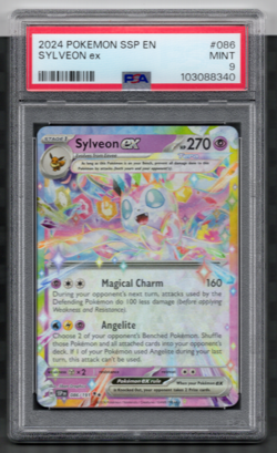 PSA 9 Sylveon ex 086/191 Double Rare Holo Surging Sparks Pokemon TCG - Image 1