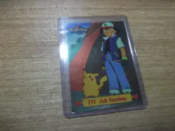 1999 TOPPS BLACK LABEL TV ANIMATION FOIL ASH KETCHUM / PIKACHU TV1 1st Series NM - Image 1