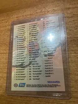 2000 Topps Pokemon Series 3 TV Animation Checklist RAINBOW Foil Blue Logo NM - Image 2