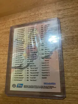 2000 Topps Pokemon Series 3 TV Animation Checklist RAINBOW Foil Blue Logo NM - Image 4