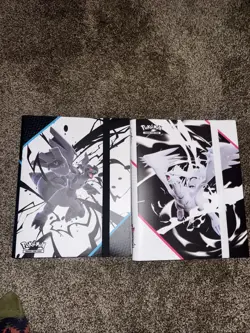 Pokemon Black Bolt & White Flare BINDER ONLY *BOTH - 1 of Each* - NEW! - Image 1