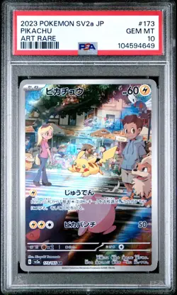 🇯🇵 PIKACHU AR PSA 10 - MEW 151 JAPAN 171/165 JP SV2A Carte Pokemon 🇯🇵 - Image 2