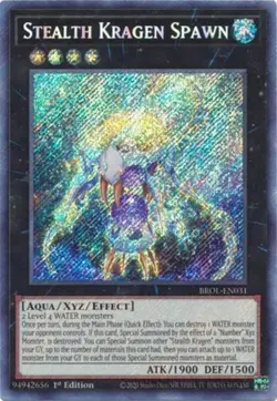 Yugioh! Stealth Kragen Spawn - BROL-EN031 - Secret Rare - 1st Edition Near Mint, - Image 1