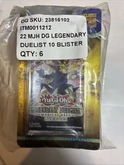 Yu-Gi-Oh Blister Pack Legendary Duelists Magical Hero Lite Edition (QTY 6) - Image 1