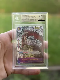 BGS 10 One Piece Card Eustass Captaid Kid Manga OP05-074 PRB01 English - Image 1