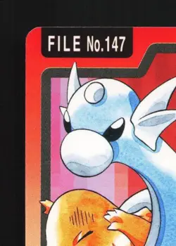 Dratini No.147 MP Bandai Carddass File Japanese Pokemon Card TCG - Image 4
