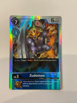 Digimon Card Game Zudomon BT1-041 SR Super Rare Version 1.0 - Image 1