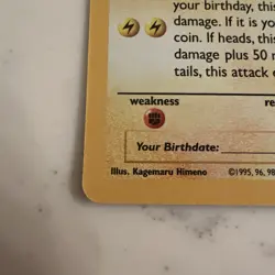 Pokemon TCG Birthday Pikachu Trading Card #24 Celebrations Set-Near Mint - Image 2