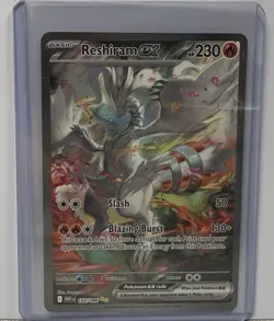 Reshiram EX 166/086 White Flare Holo Card Freshly Pulled NM Condition - Image 1