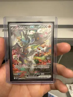Reshiram EX 166/086 White Flare Holo Card Freshly Pulled NM Condition - Image 3