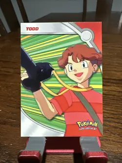 Pokemon Card - Todd HV3 - TV Animation - Topps Series 2 First Print Blue Logo - Image 1