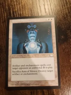 Aura of Silence Weatherlight Magic: The Gathering Card - Image 1