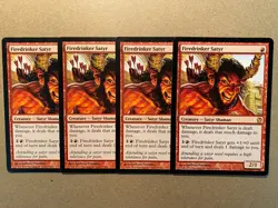 MTG 4x Firedrinker Satyr Theros Modern Magic the Gathering Card x4 LP - Image 1
