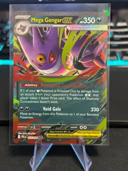 Pokemon Card Mega Gengar ex 056/094 Phantasmal Flames Double Rare Near Mint - Image 1