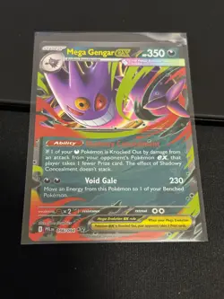 Pokemon Card Mega Gengar ex 056/094 Phantasmal Flames Double Rare Near Mint - Image 3