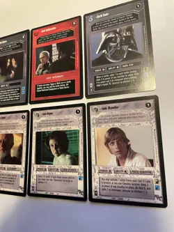 DECIPHER STAR WARS CCG CARDS , A NEW HOPE , RARES.inc DARTH VADER LUKE. LEIA. + - Image 3