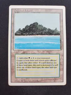 Tropical Island - Revised *MP* Moderate Play RESERVED LIST MTG - Image 1