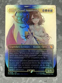 Yuna, Grand Summoner (Borderless) #208 FOIL MTG Final Fantasy FIC NM X1 - Image 1