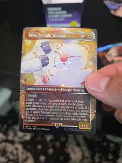 Mog, Moogle Warrior (Borderless) (Chocobo Track Foil) Final Fantasy Magic - 0476 - Image 2