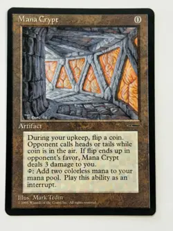 Mana Crypt - Book Promos MP/HP, English Book Insert Promos MTG Magic - Image 1