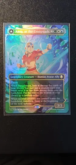 Aang, at the Crossroads | Borderless | Foil | MTG | TLA | Near Mint | English EN - Image 1