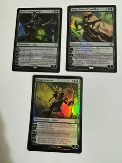 Magic The Gathering Lot Nissa (Revane, Genesis Mage, Voice Of Zendikar) FOIL - Image 1