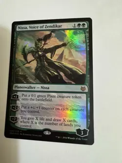 Magic The Gathering Lot Nissa (Revane, Genesis Mage, Voice Of Zendikar) FOIL - Image 4