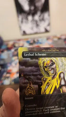 Lethal Scheme Rainbow Foil Secret Lair Drop SLD MTG Iron Maiden Magic - Image 3