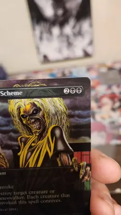 Lethal Scheme Rainbow Foil Secret Lair Drop SLD MTG Iron Maiden Magic - Image 4