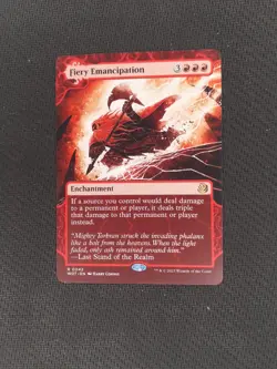 1x SHOWCASE FIERY EMANCIPATION - Commander - MTG - Magic the Gathering - Image 1