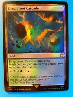 MTG 1x FOIL Dreamroot Cascade 273 Universes Beyond: Doctor Who Magic the x1 NM - Image 1