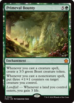 Primeval Bounty [Foundations] Magic MTG - Image 1