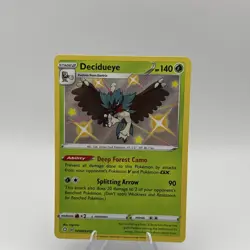 Pokemon TCG Decidueye Shining Fates SV003/SV122 Holo Shiny Holo Rare - Image 1