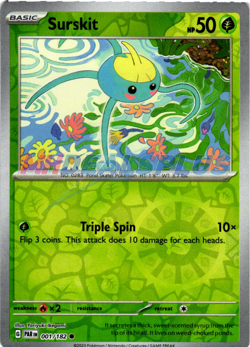 NM Pokemon Paradox Rift Surskit Reverse Holo 001 - Image 1