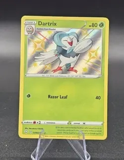 Dartrix SV002/SV122 Shining Fates: Shiny Vault Holo Rare Pokemon TCG 2021 - Image 2