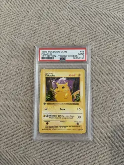 1999 Pokemon 1st Edition Base Set Shadowless Pikachu #58 Yellow Cheeks PSA 9 - - Image 2