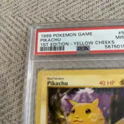 1999 Pokemon 1st Edition Base Set Shadowless Pikachu #58 Yellow Cheeks PSA 9 - - Image 5