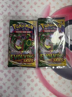 Pokemon TCG Evolving Skies Booster Pack Art Set Sealed (Lot Of 2) - Image 3