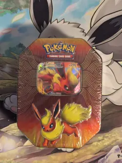 Pokemon TCG Flareon GX Elemental Power Tin Sealed - Image 1